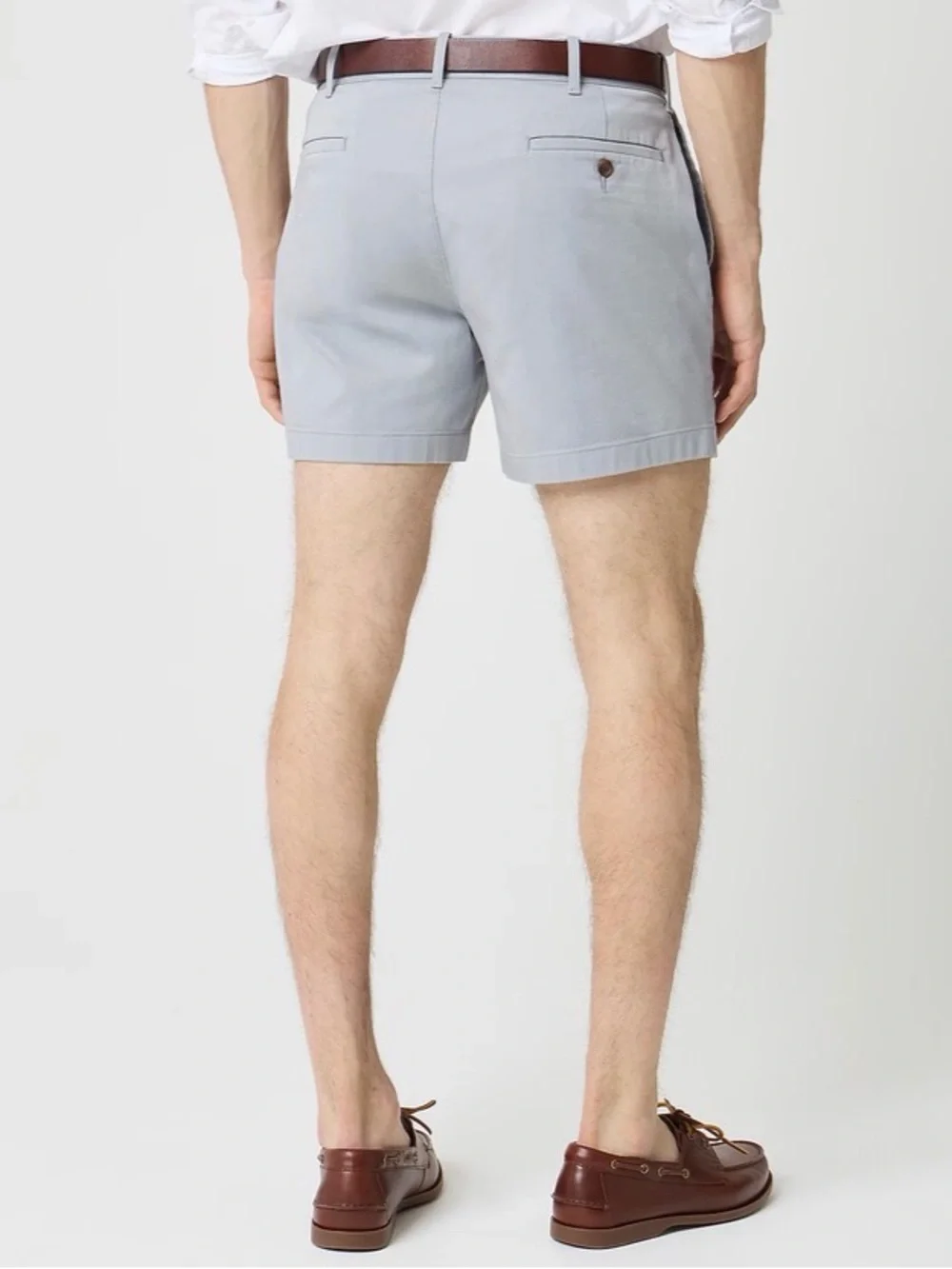 J. Crew Light Gray Flat-Front Stretch Shorts